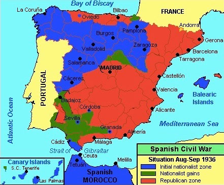 what caused the spanish civil war to break out